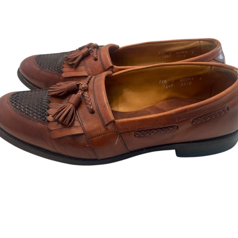 Share VINTAGE Allen Edmonds Shoes Brown Cody Tassel Loafer Leather Slip On 11.5
